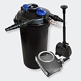 Kit de filtrado de Estanque a presión 30000l Filtro UVC 18 w 115W Bomba ecológica, diseño de Fuente