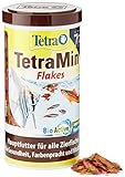 TetraMin Flakes Alimento para peces en forma de escamas, para peces sanos y aguas claras, 1 L
