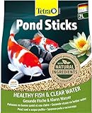 Tetra Pond Sticks, Alimento para peces de estanque, para peces sanos y agua clara en el estanque del jardín, bolsa de 7 L